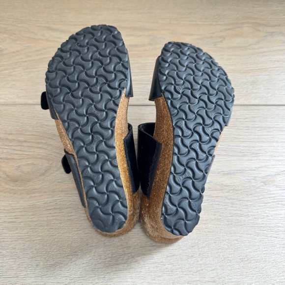Papillio Birkenstock Dorothy Birko Flor Licorice Black Wedge Sandal Womens US 5 - Picture 5 of 5
